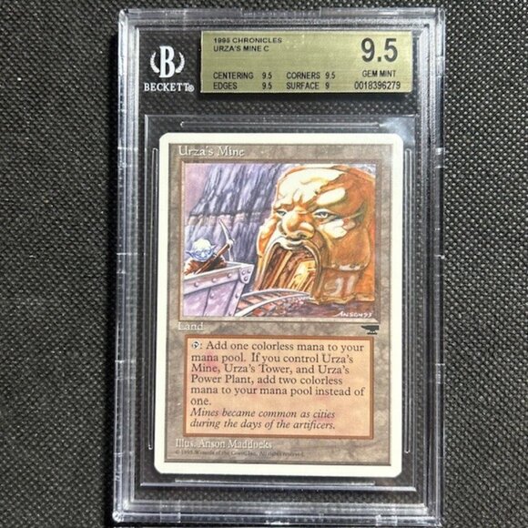 1995 MTG Magic The Gathering Chronicles Urza's Mine (Mouth) BGS 9.5 Gem Mint - Picture 1 of 3